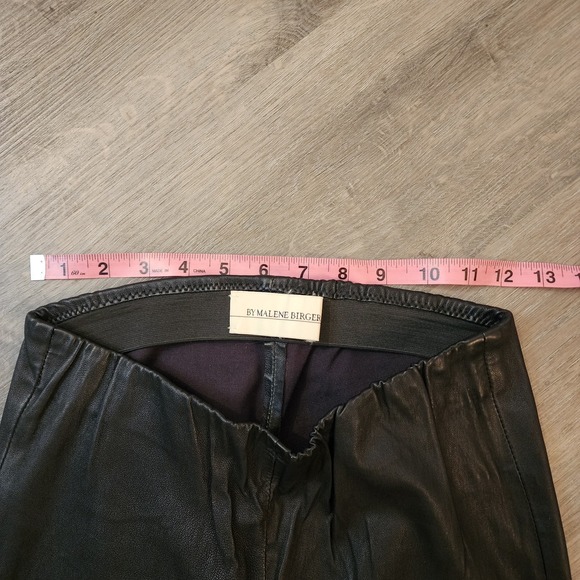 By Malene Birger Elenasco Black Lamb Leather Leggings EU 36 US 4–6 Scandi Luxury - Picture 7 of 10